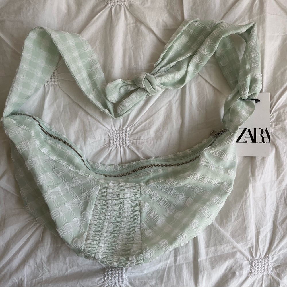 Zara Plaid Summer Crossbody Bag